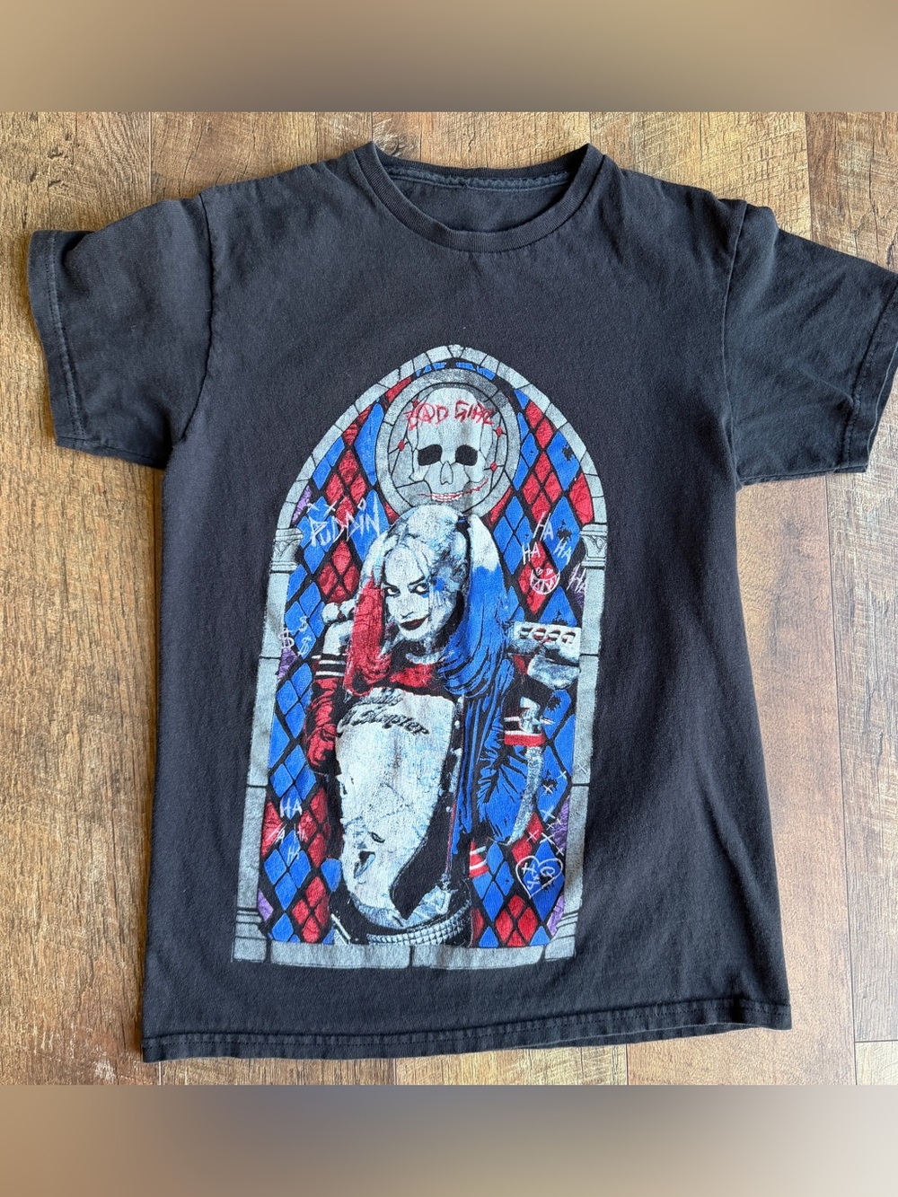 Harley Quinn Suicide Squad Women’s Crew Neck Graphic Short Sleeve T-Shirt